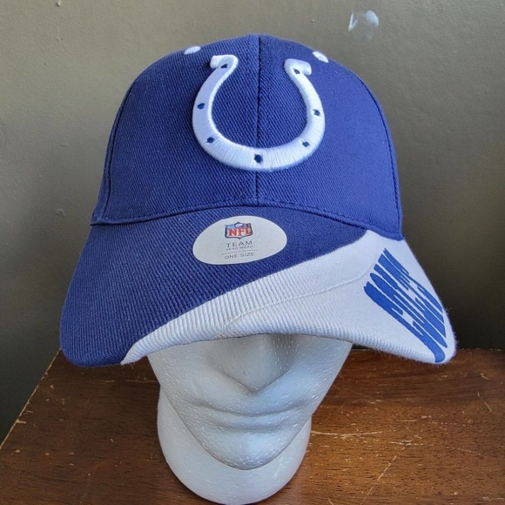 Indianapolis Colts Hat NFL Team Apparel Blue One Size Cap Hat